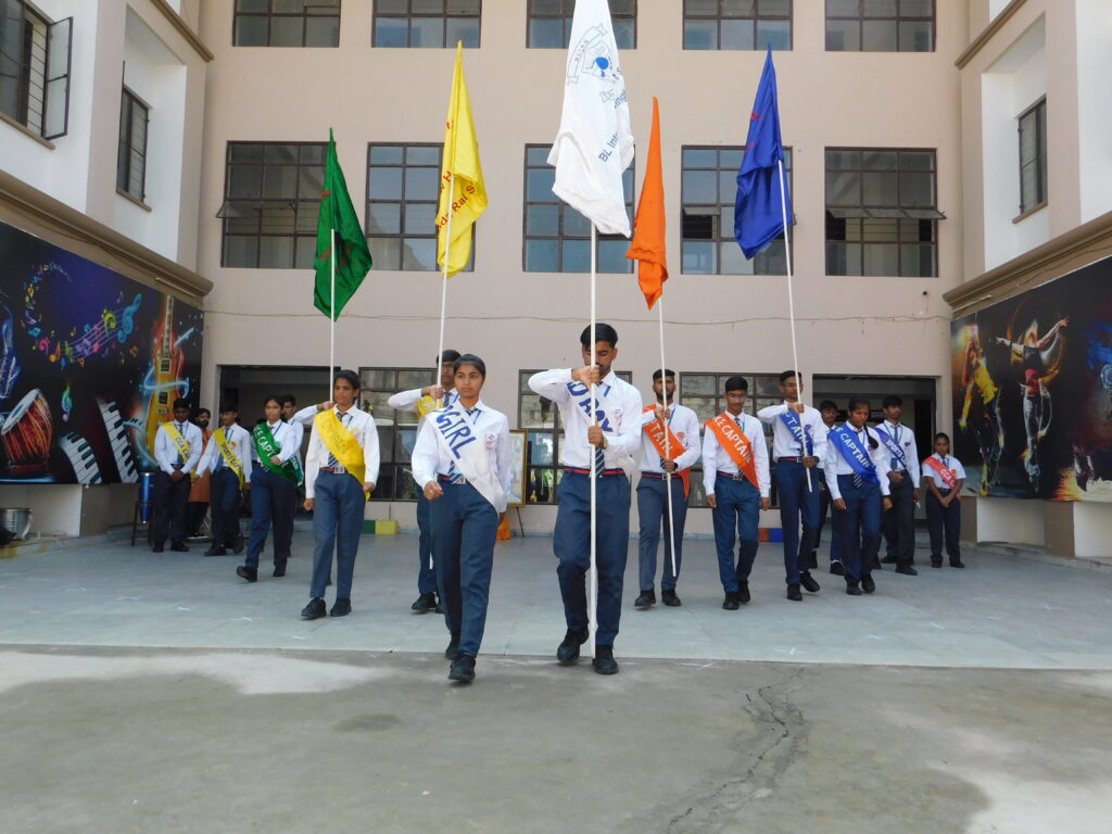 Investiture Ceremony Presenting House Flag to House Captain