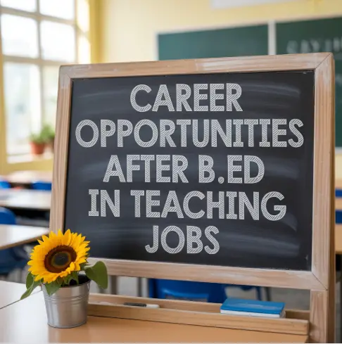 B.Ed Degree. Career opportunity after B.Ed.