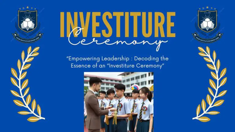 Celebrate the Investiture Ceremony 2026–27 in Style!