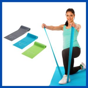 Wiselife Professional Latex Resistance Thera Band - (Set of 3)