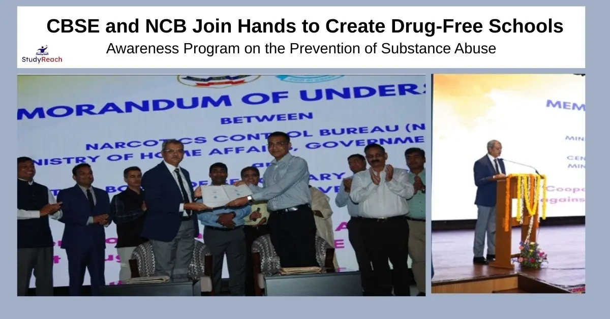 CBSE and NCB Join Hands to Create Drug-Free Schools