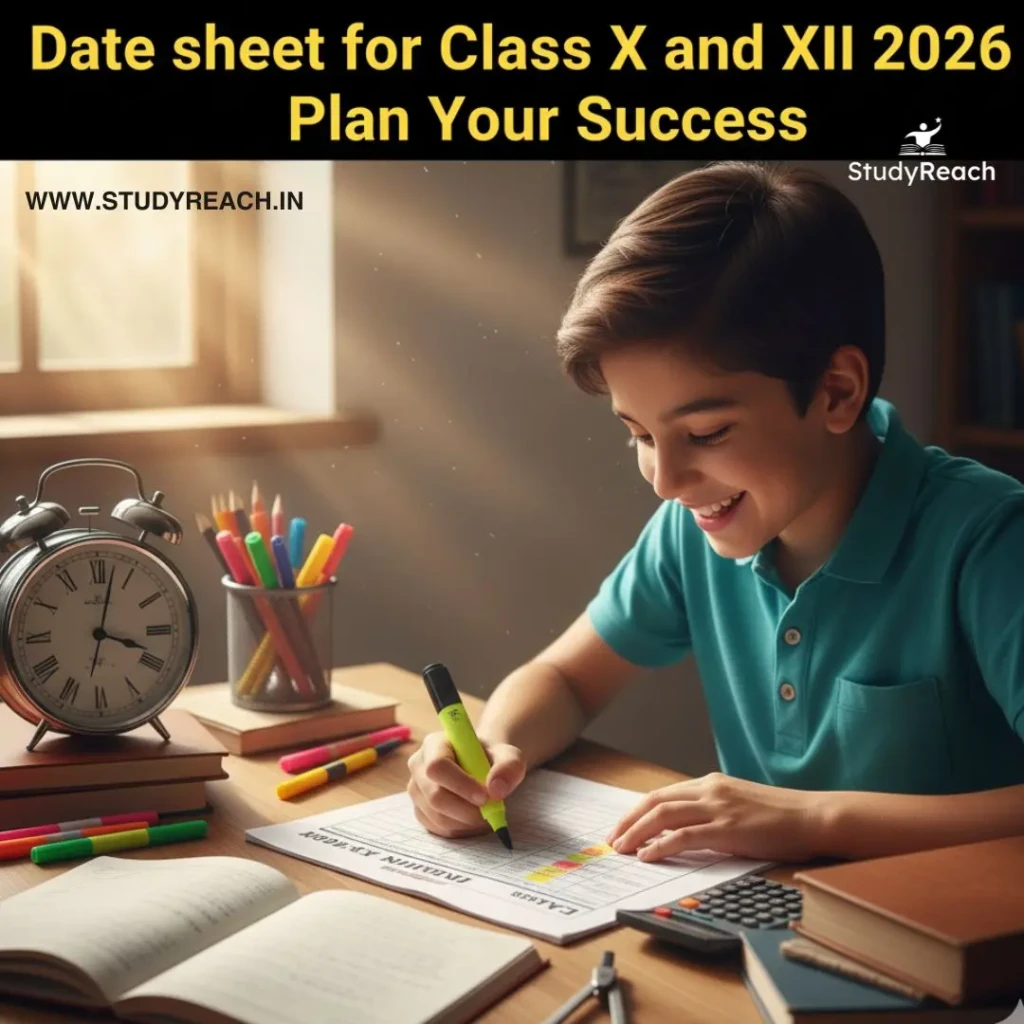 Date sheet for Class X and XII for Board Examination 2026 (1)