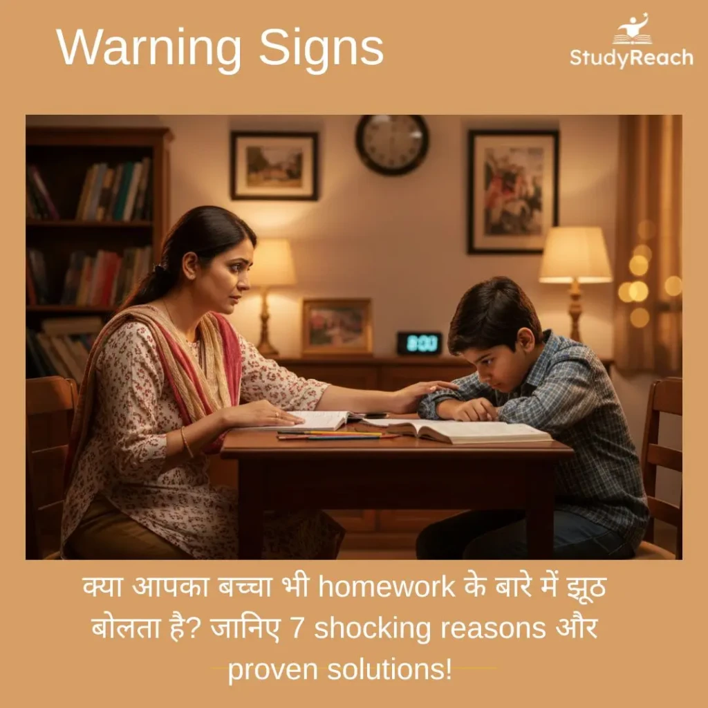 Child Lies About Homework. Studyreach.in