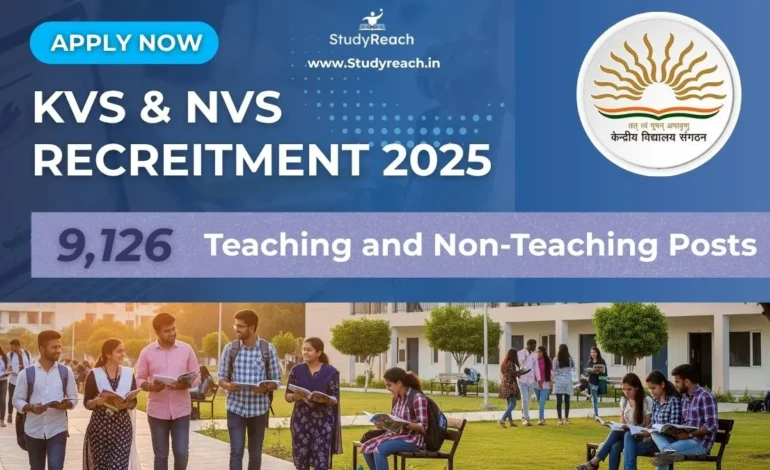KVS & NVS RECREITMENT 2025. Studyreach.in