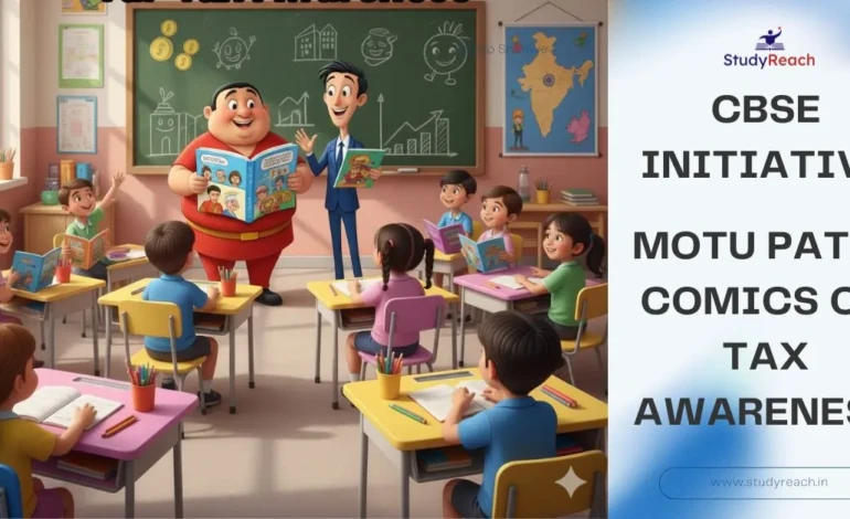 Motu Patlu Comics on Tax Awareness. CBSE Initiative