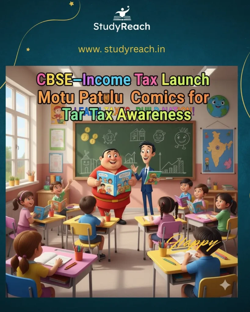 Motu Patlu Comics on Tax Awareness. CBSE