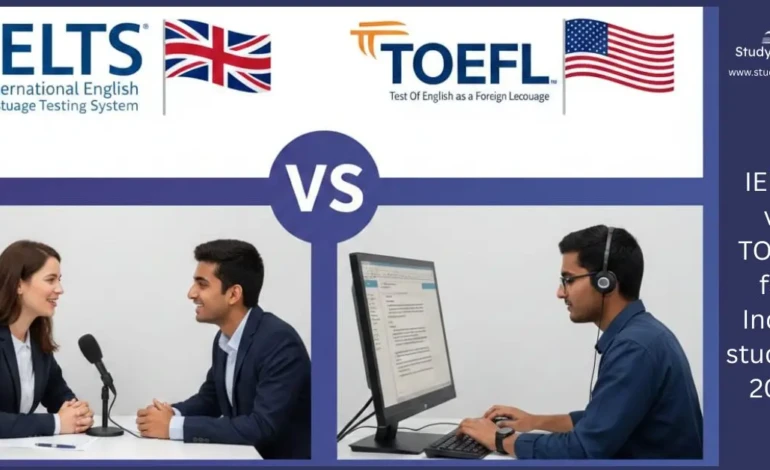 IELTS vs TOEFL for Indian students 2026. StudyReach
