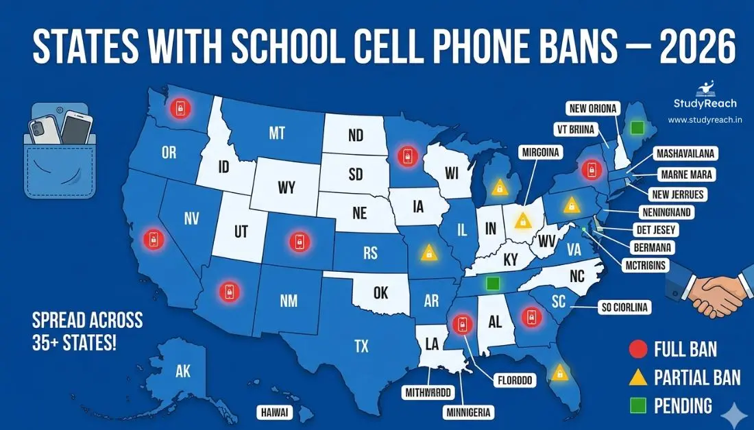 cell-phone-ban-in-schools-2026. StudyReach.in