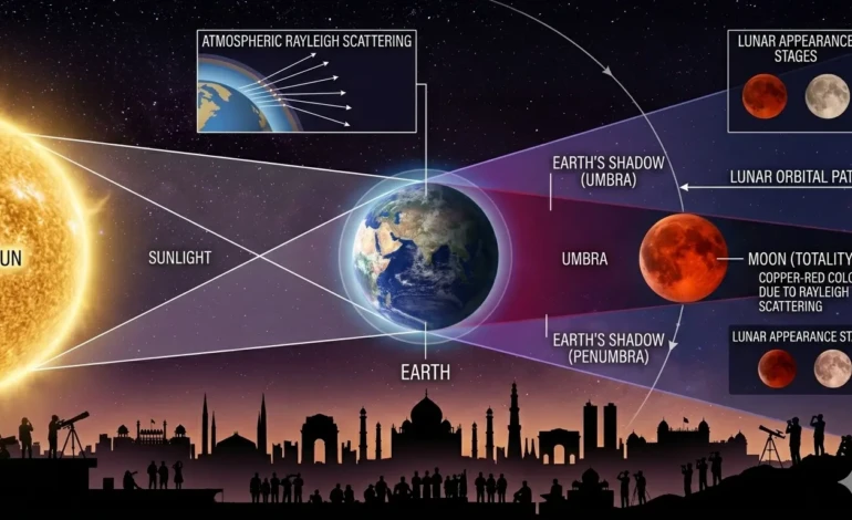 Lunar Eclipse 2026 Scientific Diagram