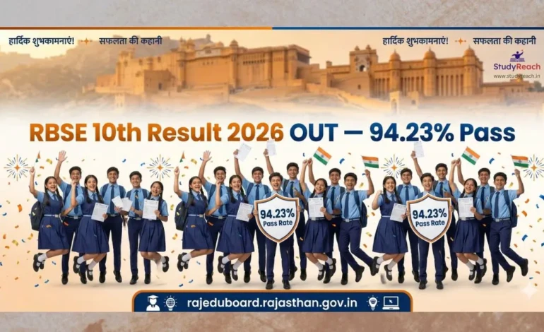 RBSE 10th Result 2026 OUT: Direct Link & Toppers List
