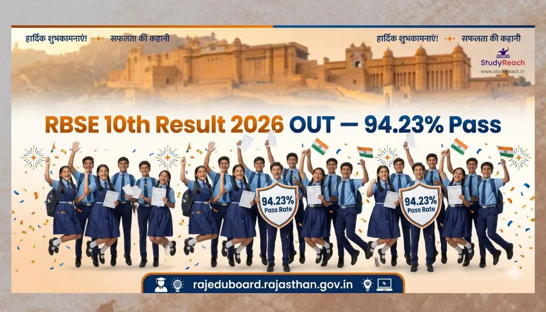 RBSE 10th Result 2026 OUT: Direct Link & Toppers List