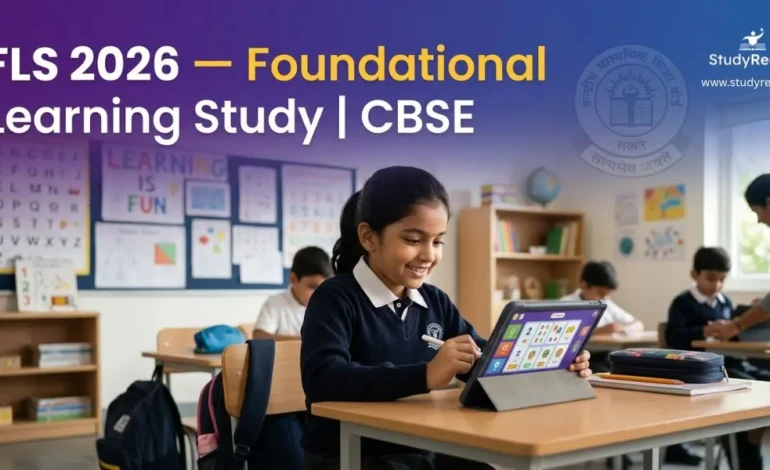 CBSE Foundational Learning Study 2026. StudyReach