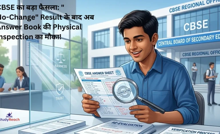 CBSE physical inspection answer book 2026